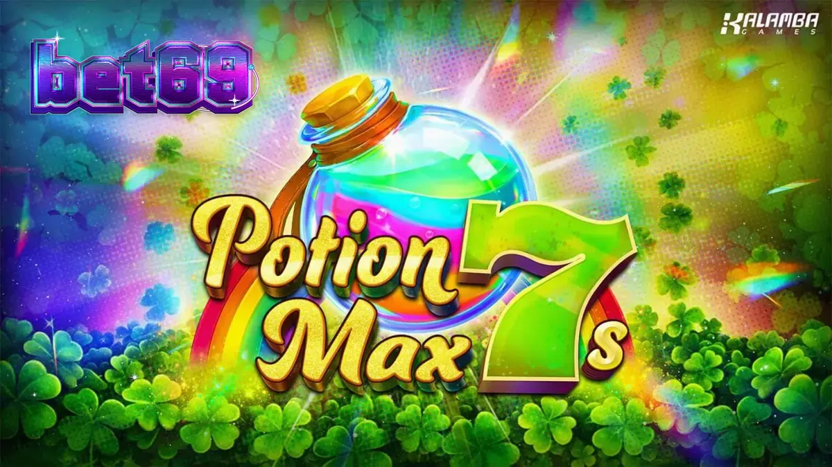 Interface do jogo Potion Max 7s com símbolos de trevos e números 7